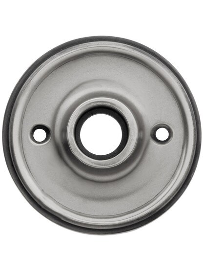 2 1/2 inch Classic Style Rosette With 5/8 inch Collar in Antique Pewter